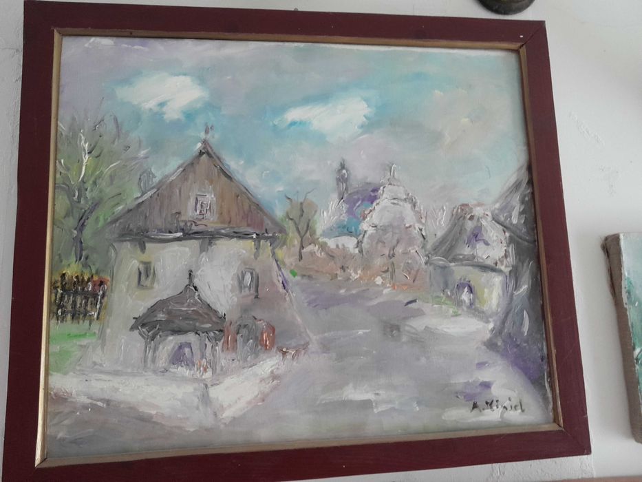 Duży obraz olejny Kazimierz na płótnie