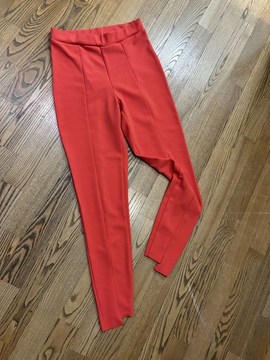 Eleganckie nowe koralowe spodnie Missguided 36 S na komunię chrzest