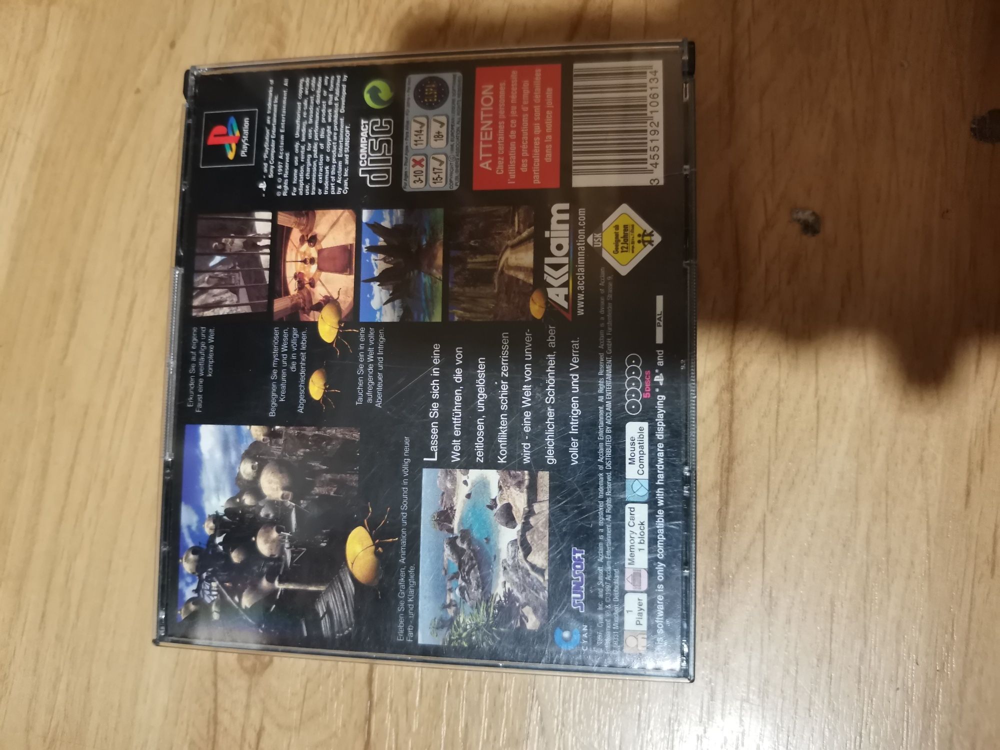 Riven the sequel to myst psx PlayStation 1 ps1