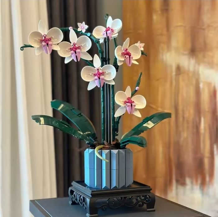 Klocki konstrukcyjne kwiaty orchidea storczyk kompatybilne z lego