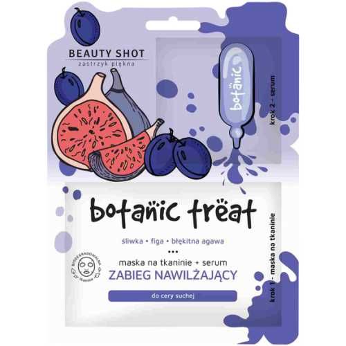 Botanic treat – zabieg nawilżający – maska na tkaninie + serum