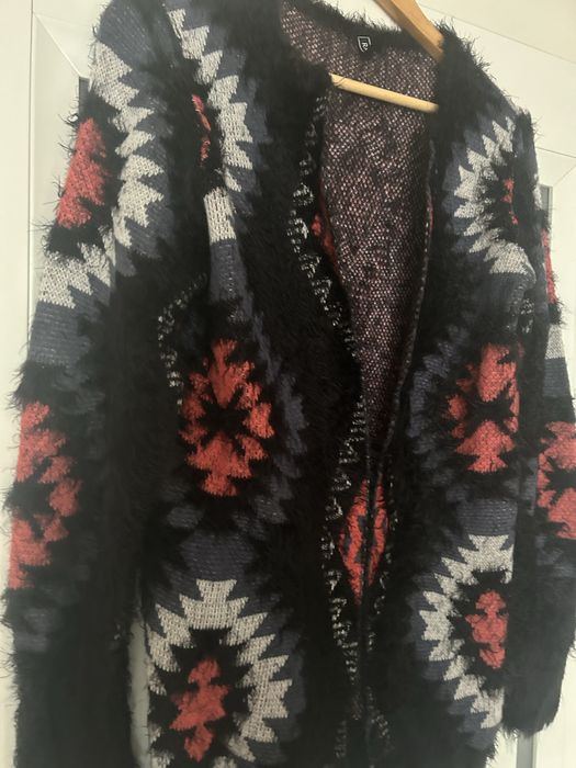 Kardigan wielokolorowy moher