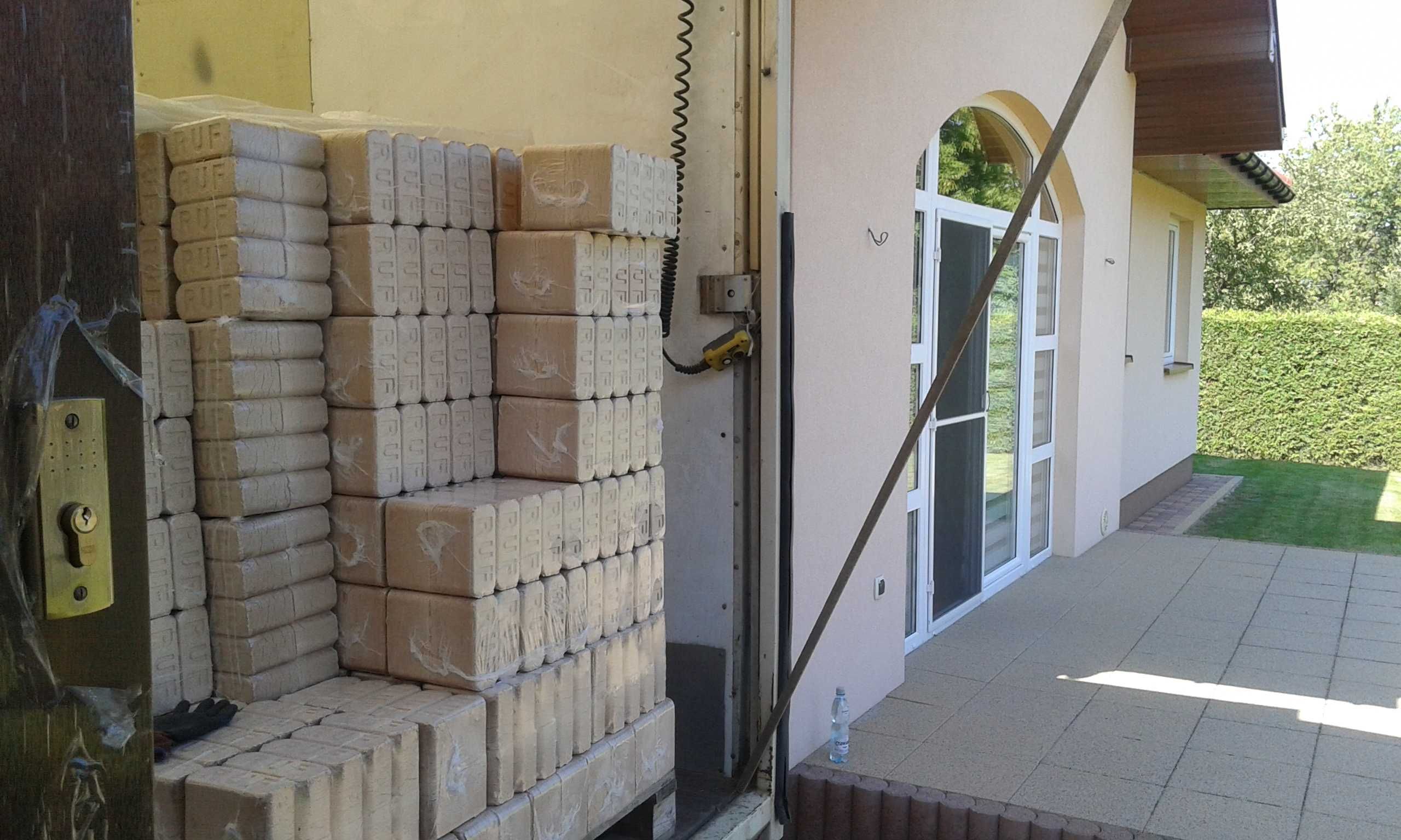 Brykiet drzewny DĘBOWY kostka RUF drewno PELLET promocja Dowóz