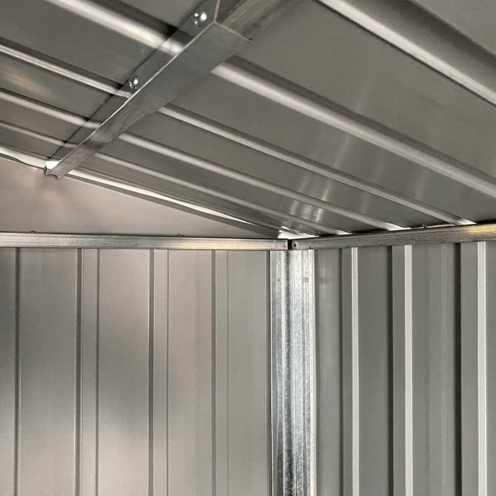 Abrigo Jardim Metal 192x152x237 cm Castanho Claro Novo
