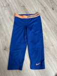 legginsy krótkie kolarki nike pro combat S granatowe termo lajkra