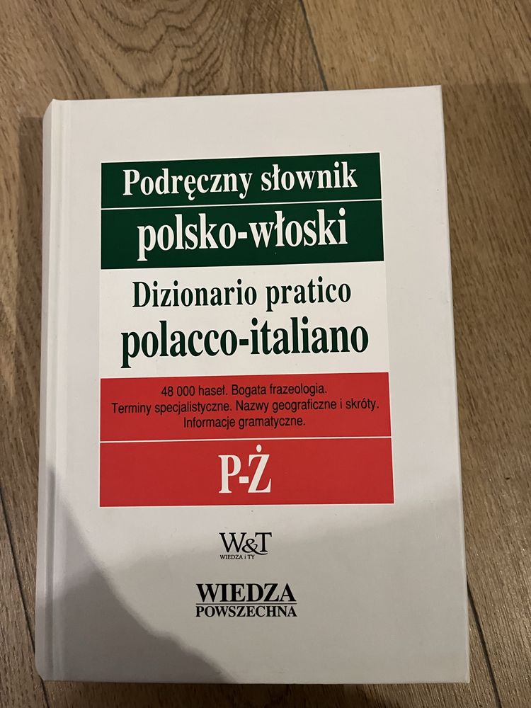 Podręczny słownik polsko-włoski i włosko polski 4 tomy