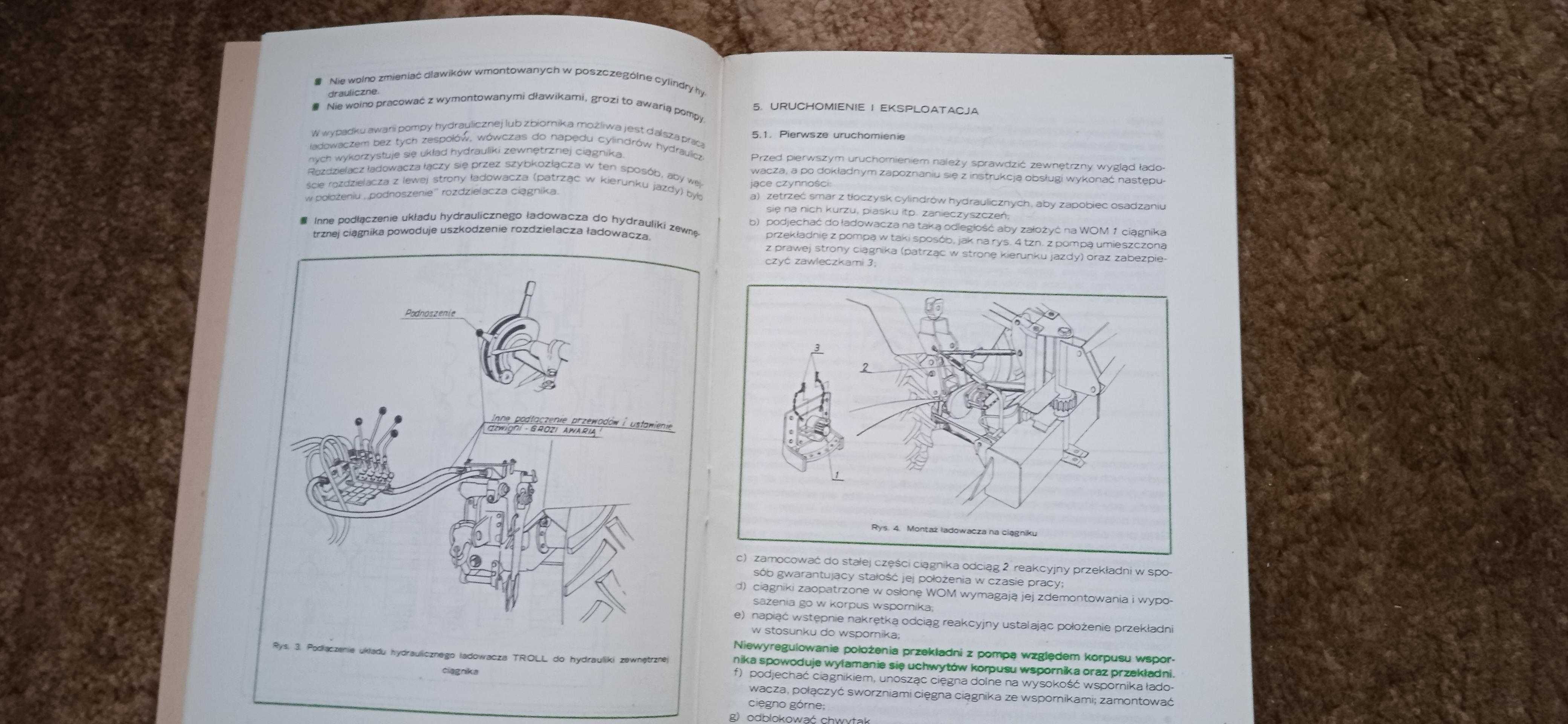 Katalog części i instrukcja obsługi ładowacz zawieszany Troll 350 T274