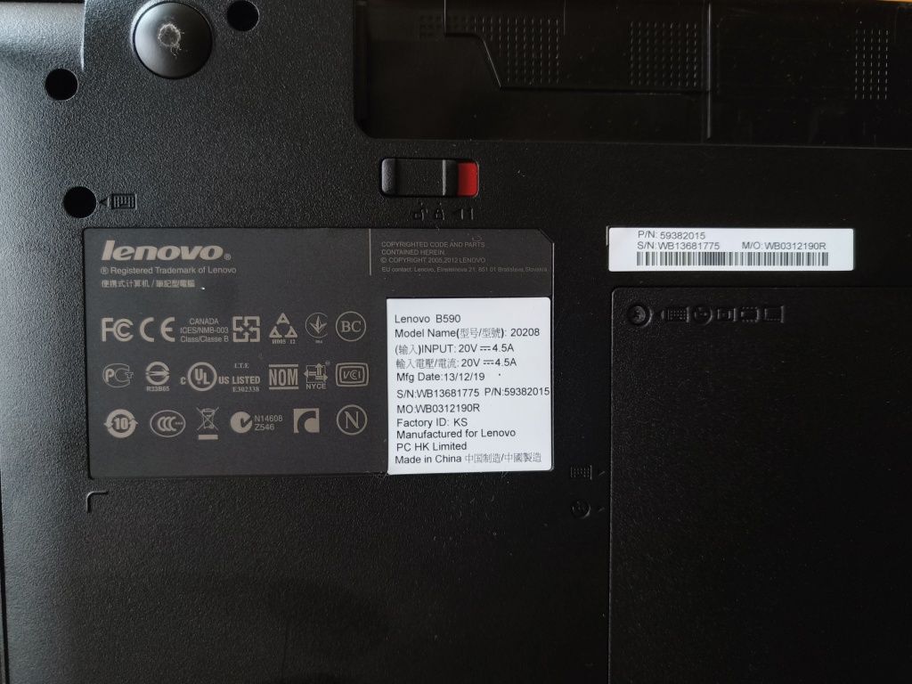 Продам гарний ноутбук Lenovo B590 model name 20208, 1TB!