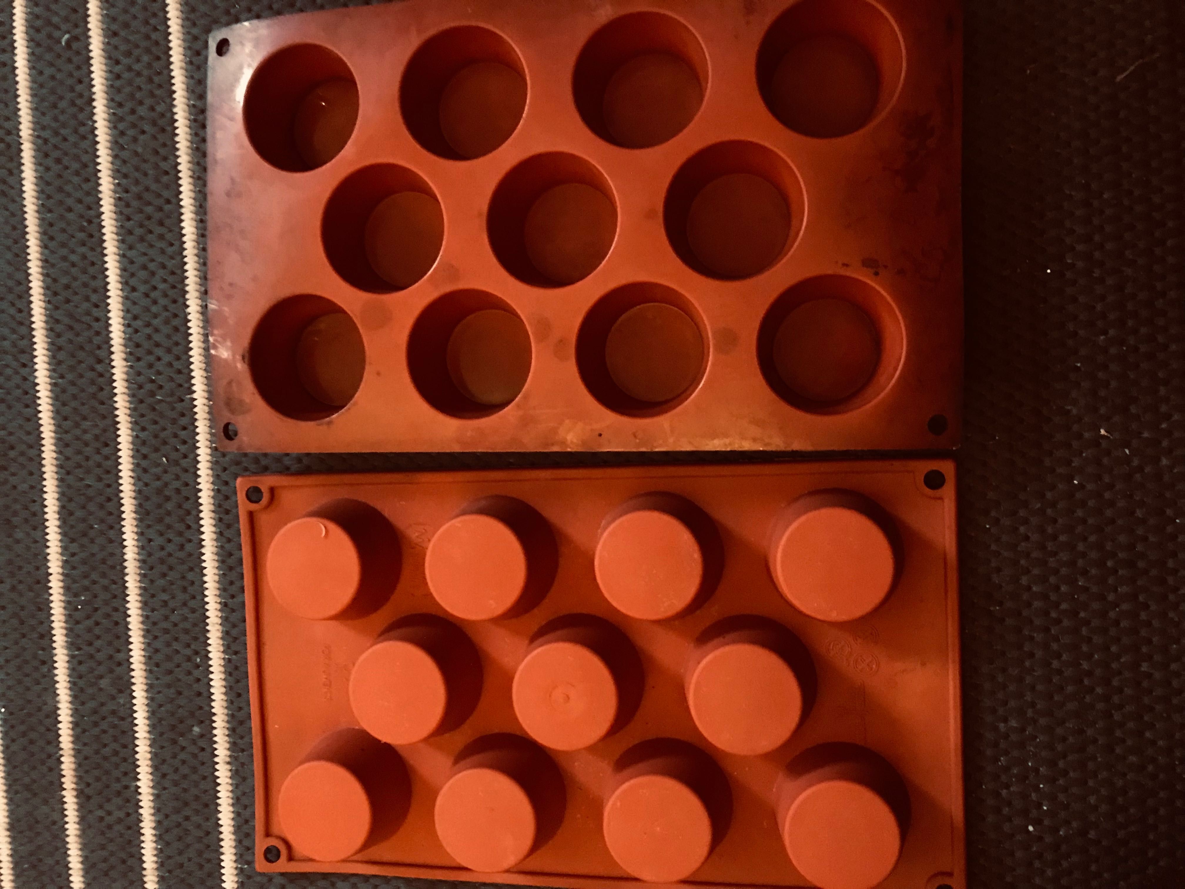 Formas de silicone de pastelaria