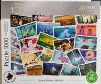 Disney Stamps Collection Trefl Premium puzzle 1000 znaczki BDB+