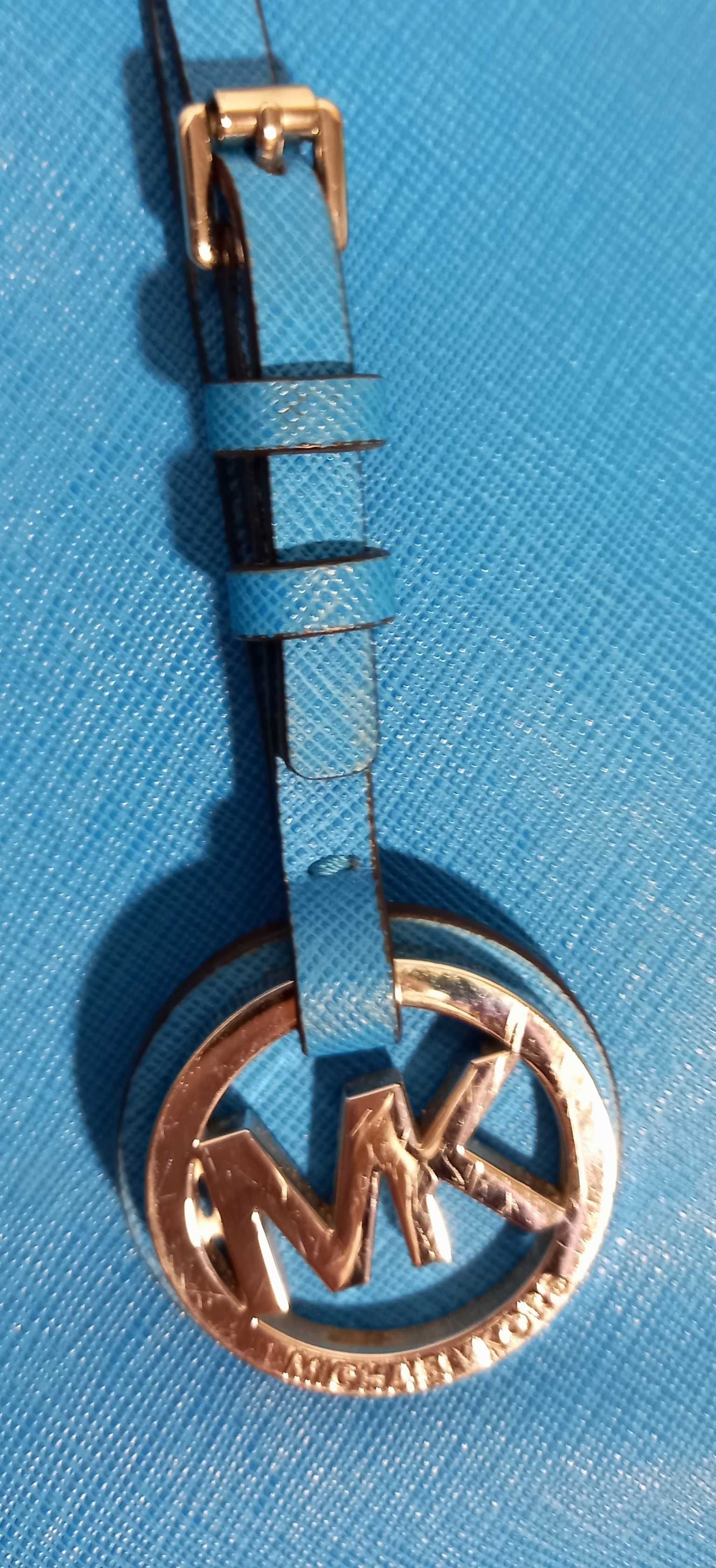 Michael Kors – kultowa torba/shopper, royal blue, skóra saffiano, 603
