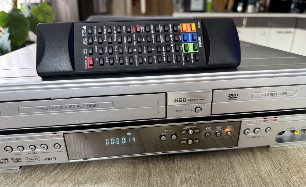 FUNAI HDR-D2835 #Przegrywanie VHS/HDD na DVD #160 GB #6 HD #DivX