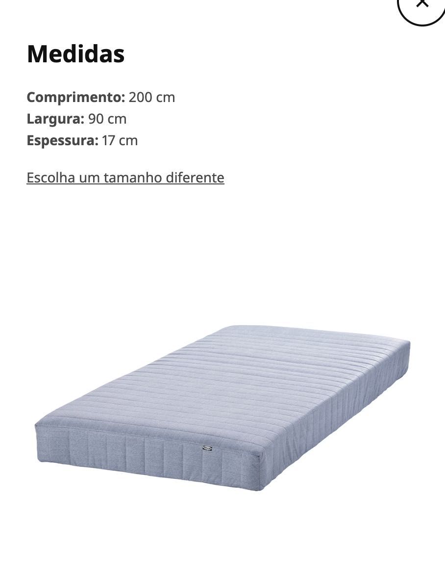 Excelente cama e colchão da IKEA