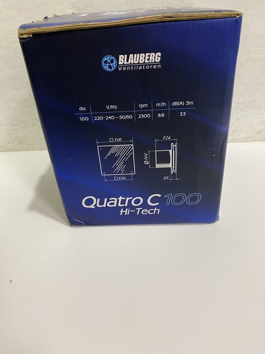 Витяжний вентилятор Blauberg Quatro Hi-Tech 100