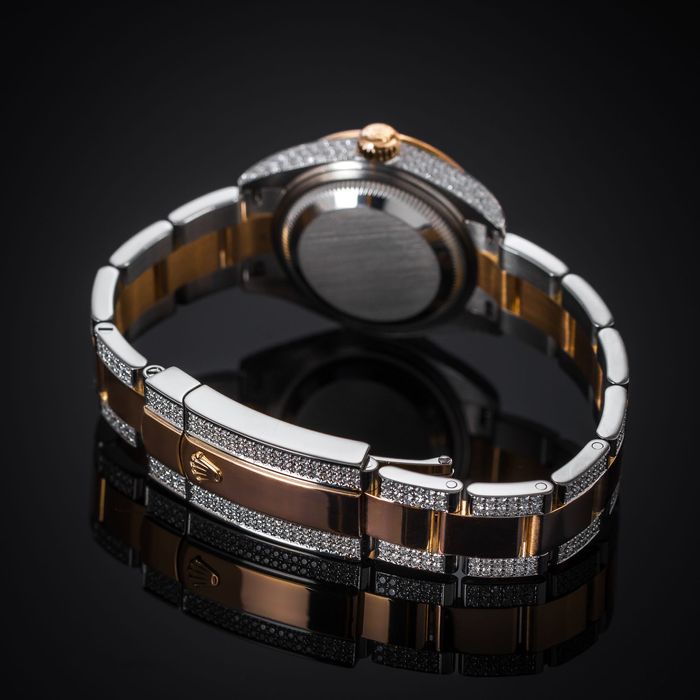Rolex Datejust 31 diamentowy z brązową tarczą
