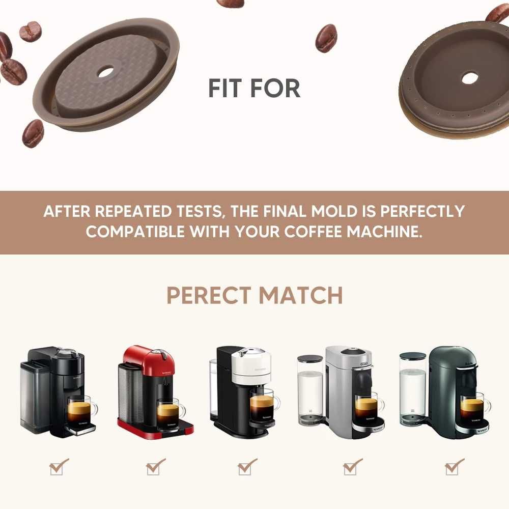 Многоразовые капсулы для кофемашин  NESPRESSO VERTUO (набор из 2 штук)