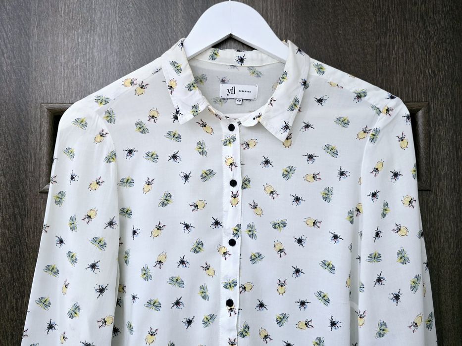 Reserved śliczna lejaca koszula z nadrukiem L