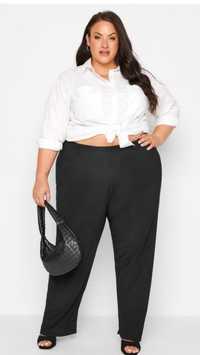 Черные женские брюки STRAIGHTLEG большого размера.