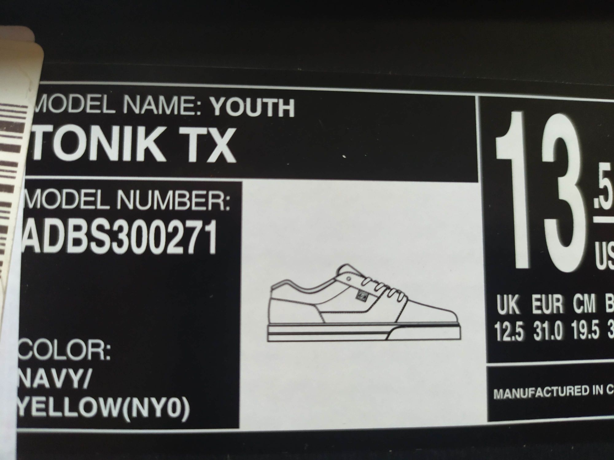 Dziecięce DC shoes tonik TX r.31  19.5cm vans