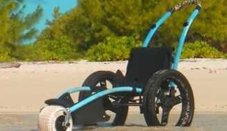 TIRALÔ - Cadeira de rodas para acessibilidade à praia e EXTRAS