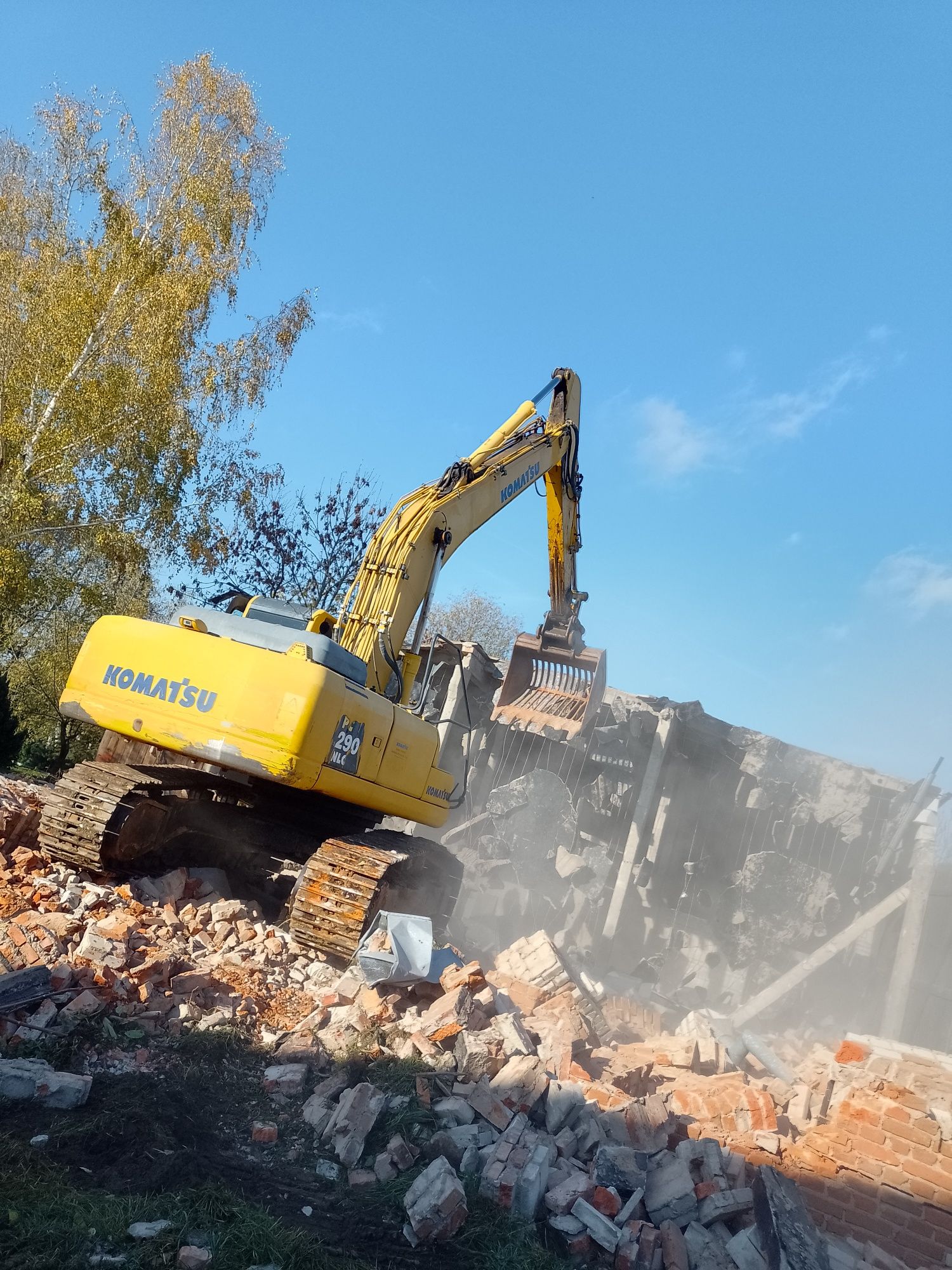 Wykopy kopanie stawów rowów usługi koparką