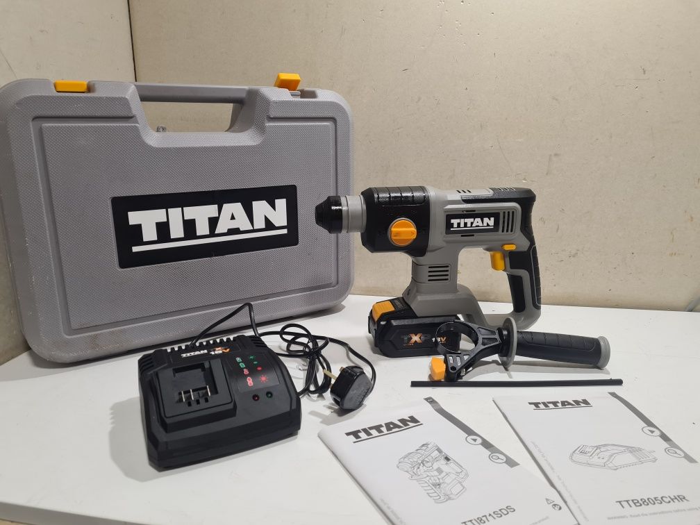 Młotowiertarka Titan SDS 18V 1x5,0Ah