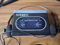 Leitor de cassetes com fones