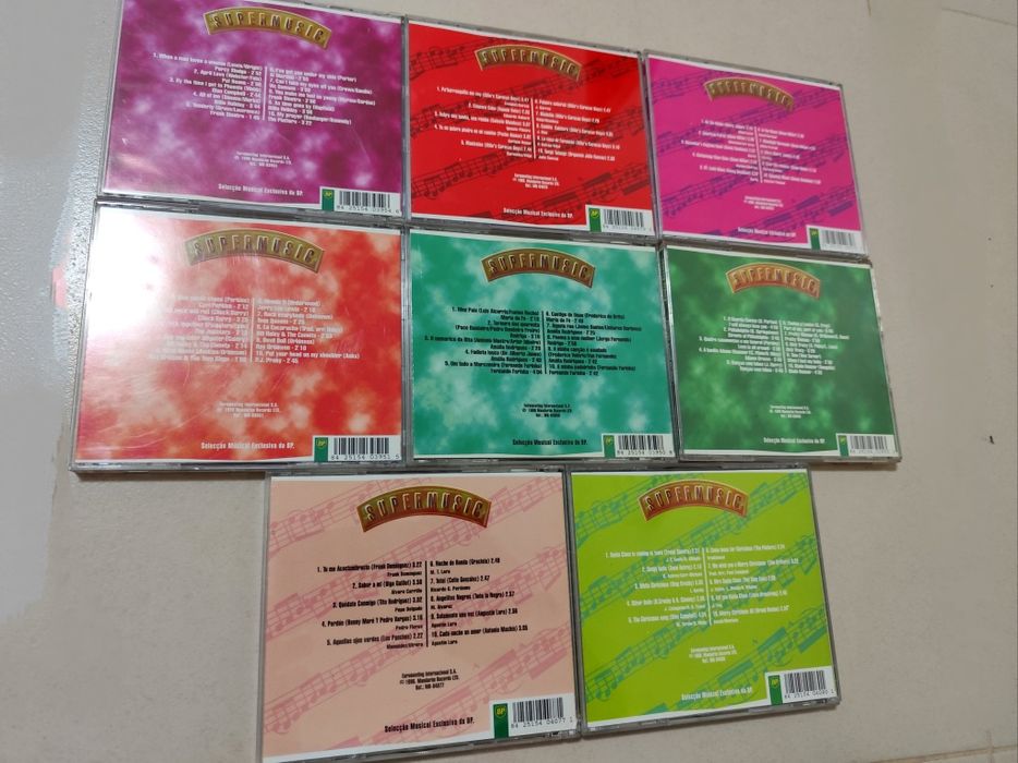 Lote de 8 CDs - Supermusic (Baladas / Rock / Fado)