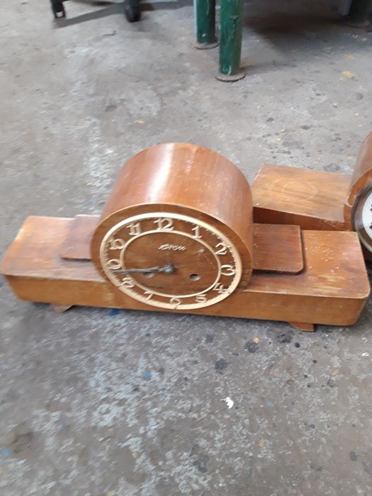 Zegar kominkowy, kłos, metronom, zegar