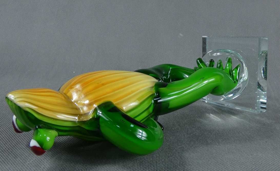 Figura ŻABA modelka szkło MURANO figurka żabka FROG