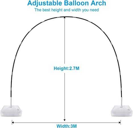 Арка для воздушных шариков новая, сборная, высота 2.7 м, ширина 3 м