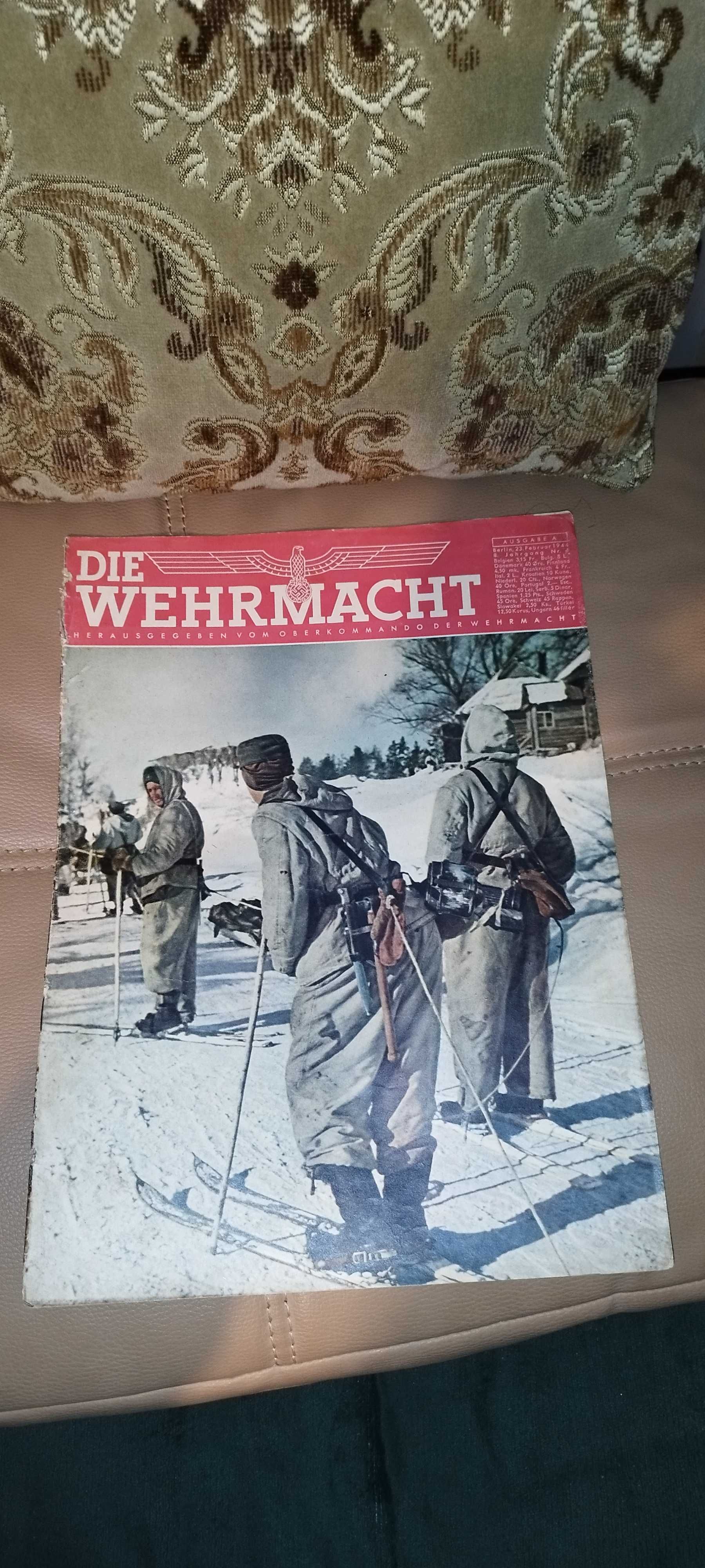 Piękna oryginalna gazeta frontowa Die Wehrmacht luty 1944 rok !