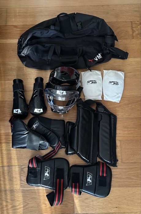 Conjunto Completo de Equipamento de Taekwondo ATA - criança