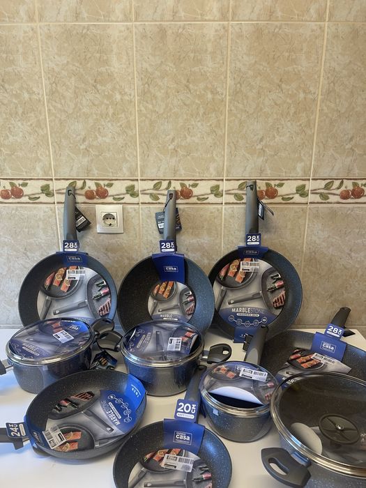 Conjunto dencozinha tachos panelas e frigideiras novo