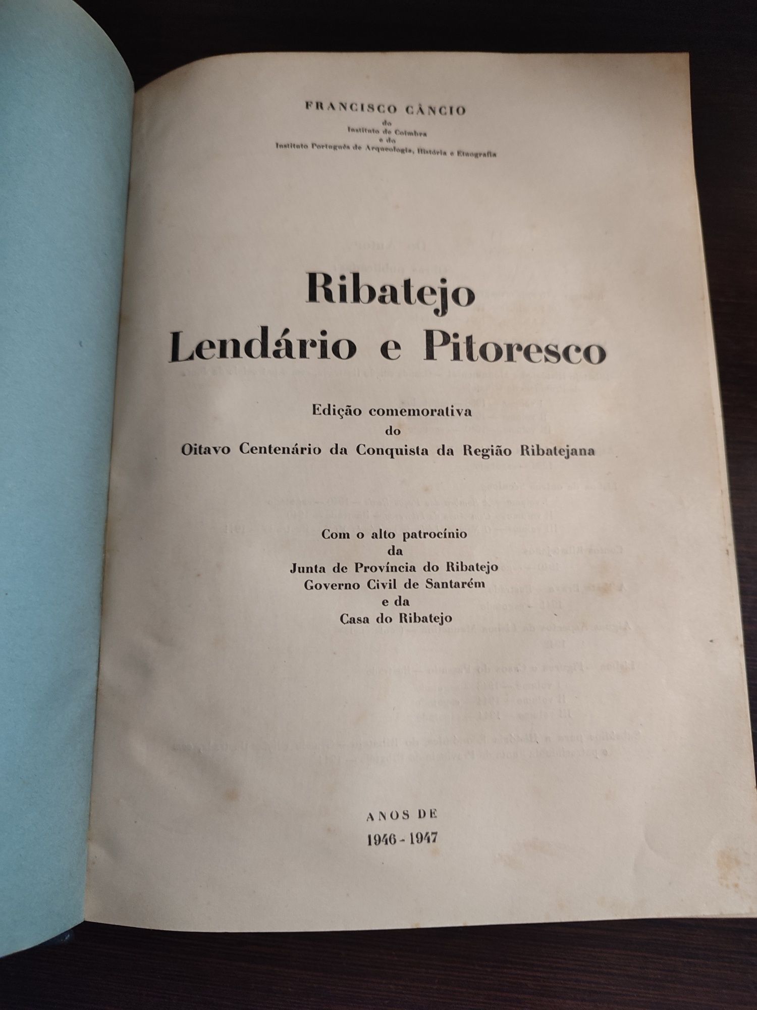 Livros Antigos de Francisco Câncio
