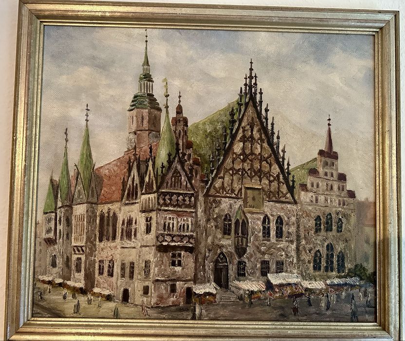 Breslau Wrocław obraz olejny