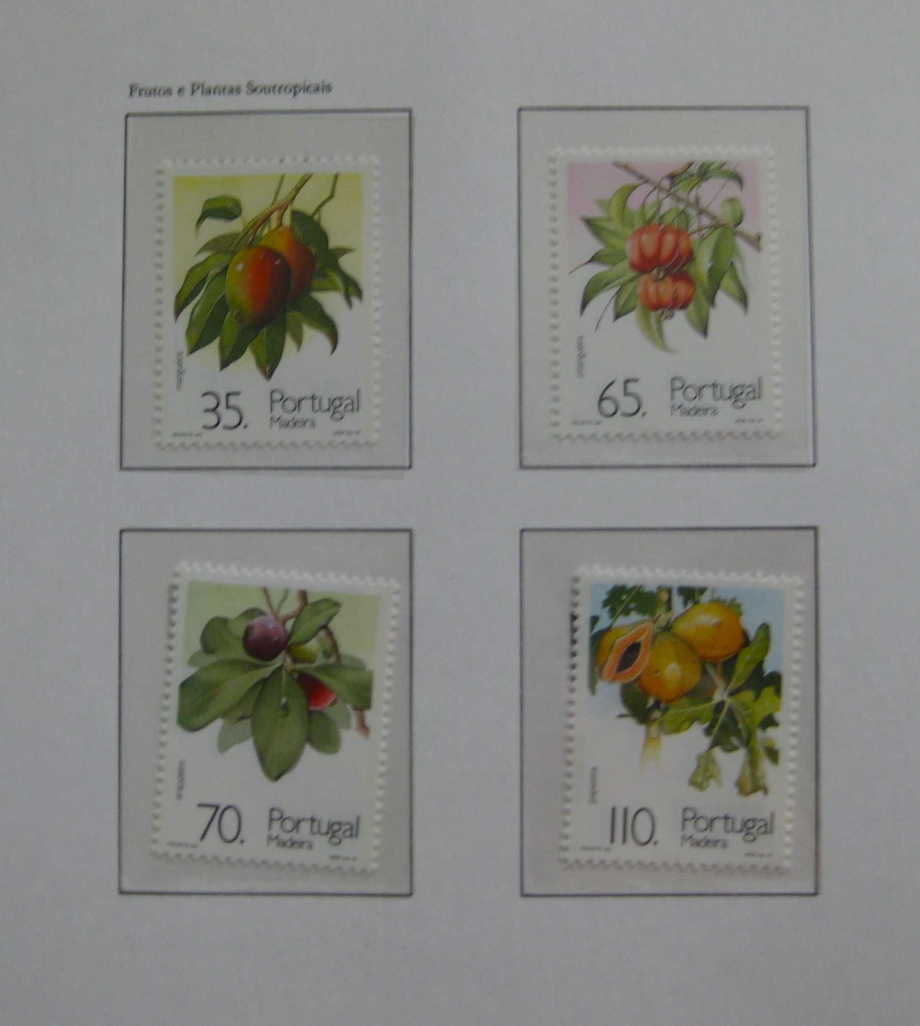 Série 2007/10 - Frutos e Plantas Sub-Tropicais Madeira (2º grupo) 1991