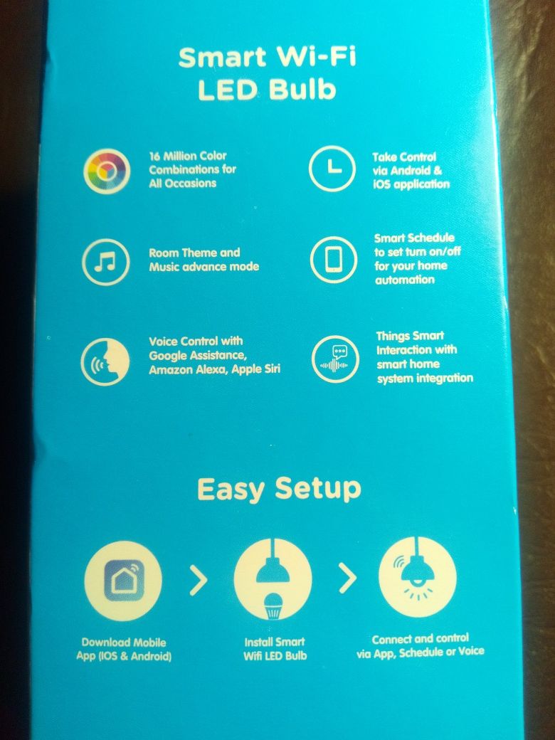 Tuya Wifi Smart Bulb 15W RGB