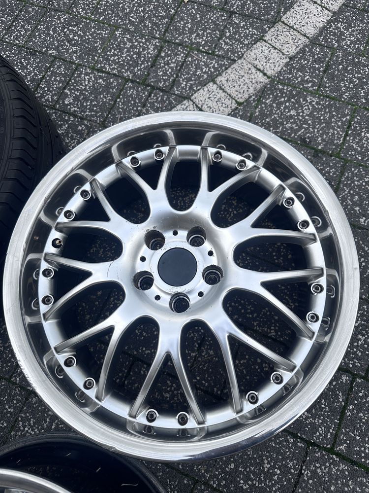 Felgi aluminiowe 18 INTER ACTION 5x112 ET40 8J – 2 opony BDB