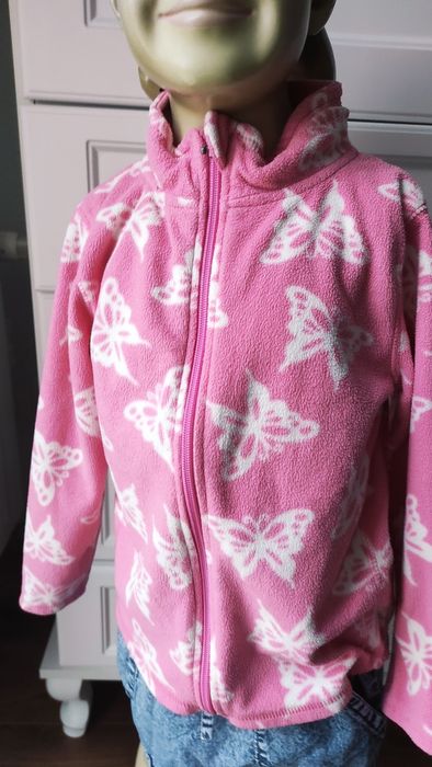 SG SG Bluza polarowa 110 , 116  różowa bluza  110  , 116 polar dla dzi