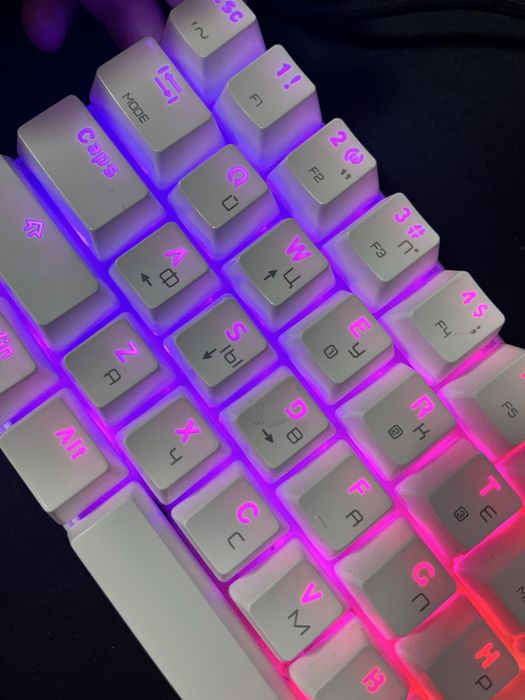 Клавіатура motospeed ck62 (60%), механічна, бездротова, біла