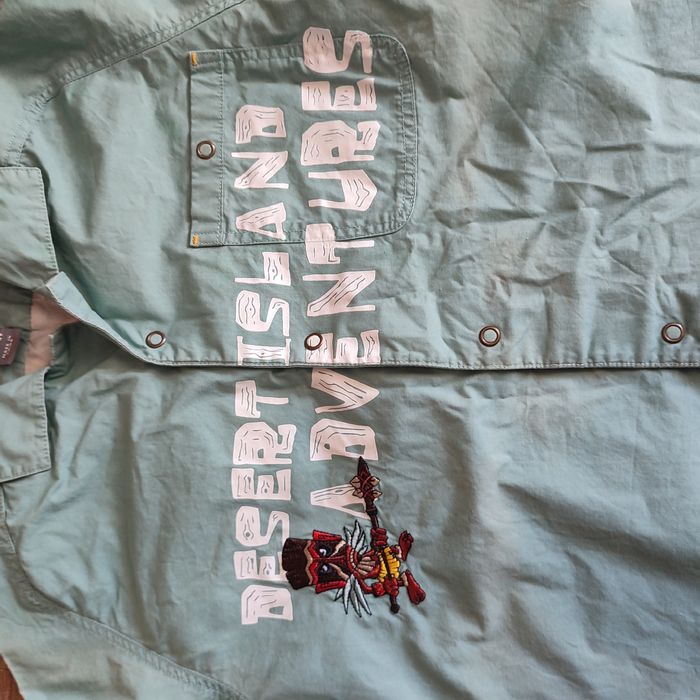 Koszula chłopięca zielona 128 H&M 100% bawełna