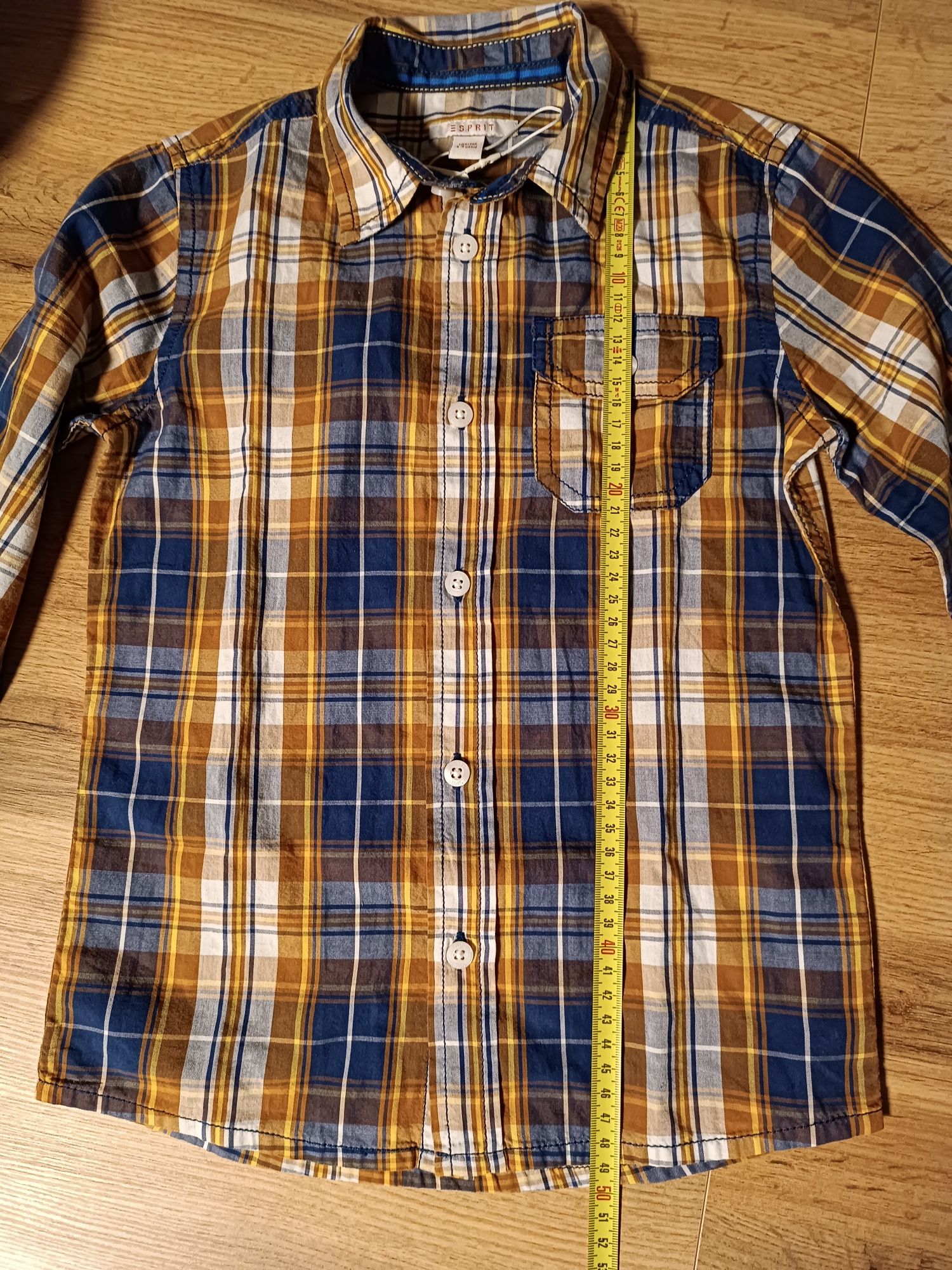 Nowa Koszula Esprit 104-110 chłopięca w kratę