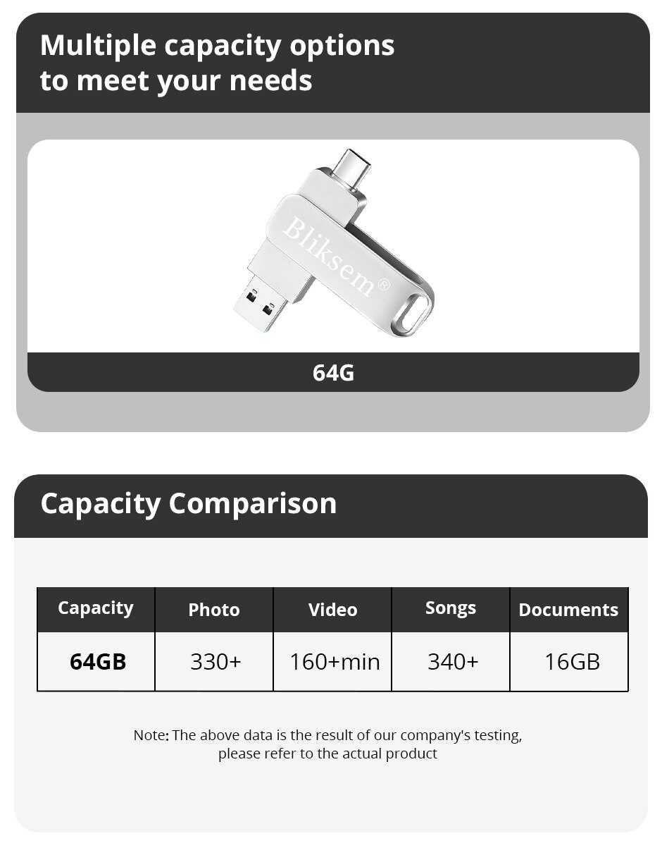 Pendrive USB/ USB C, 64GB