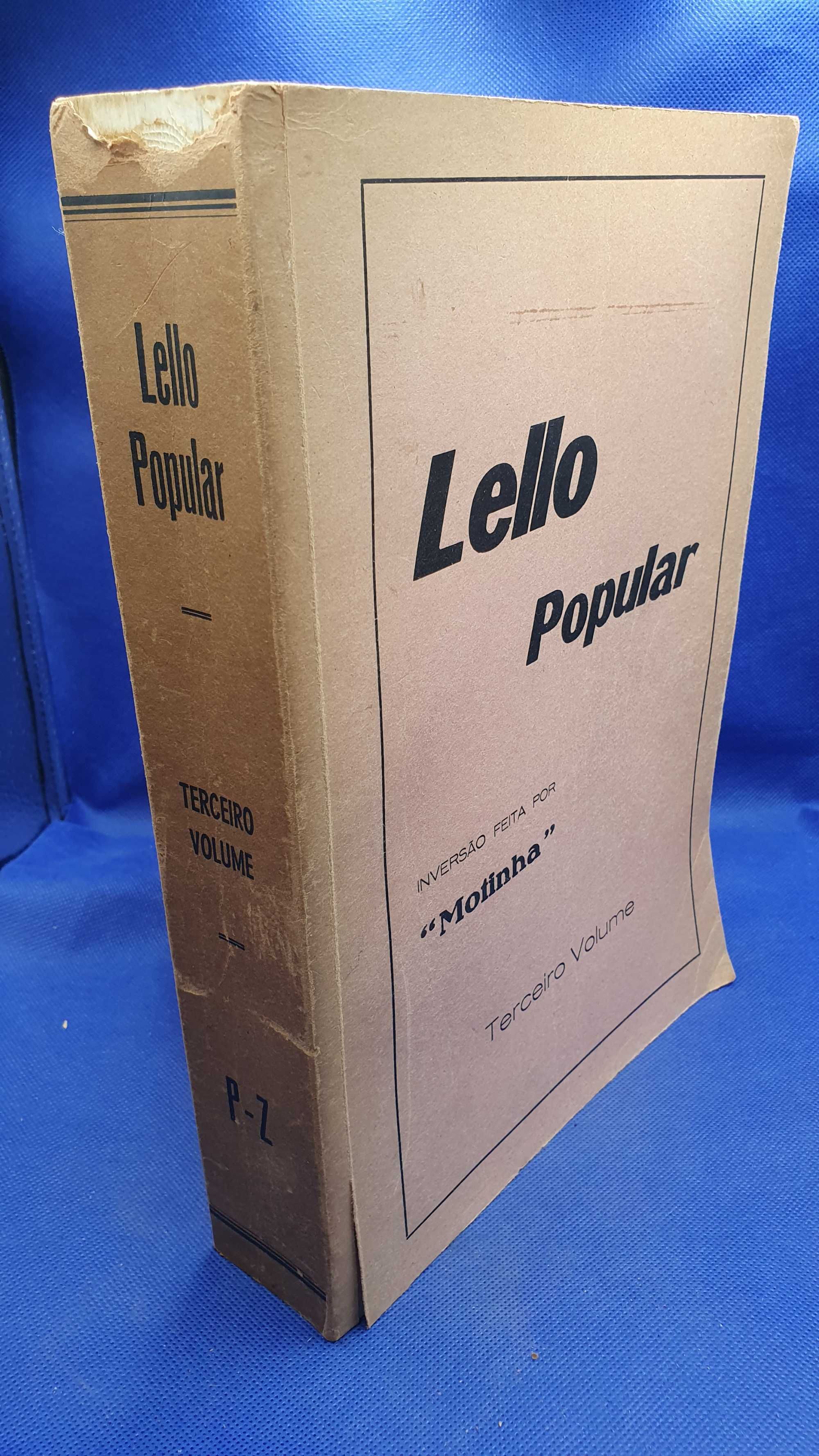 Livro - REF PA8 - Dicionário Charadas Lello Popular Motinha 3 Volumes