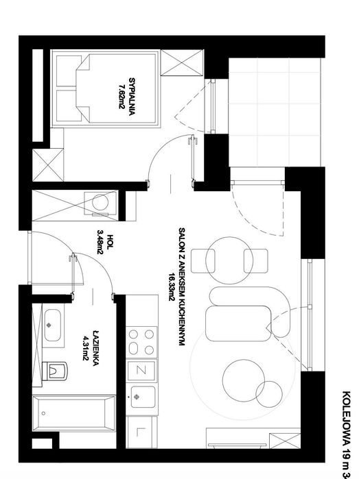 Świeżo wykończone, 2 pokoje, bez PCC