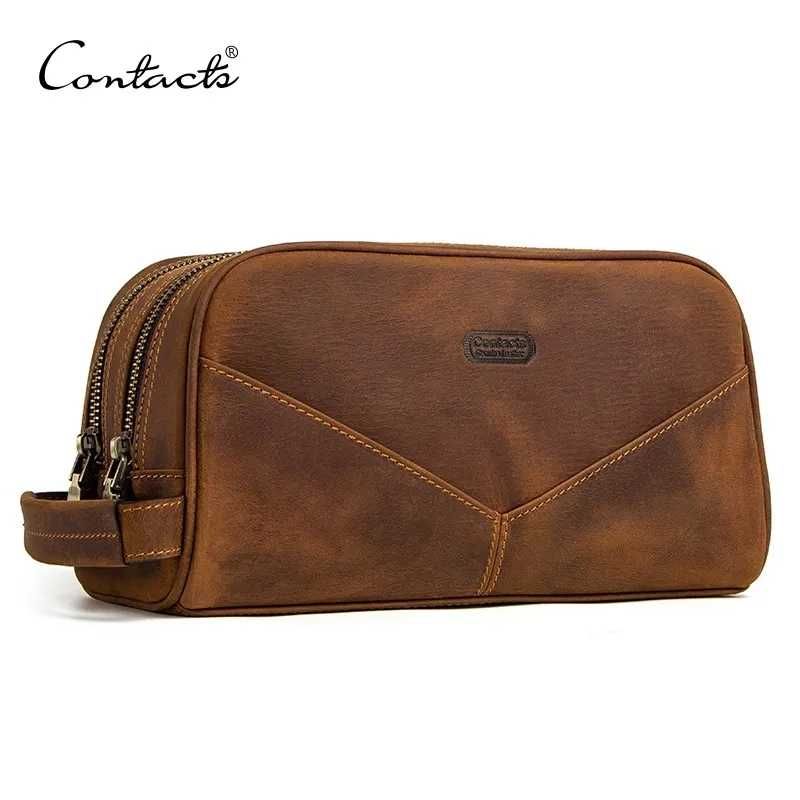 Клатч, сумка, барсетка Contact's " Doble Rize", 100% натуральная кожа!