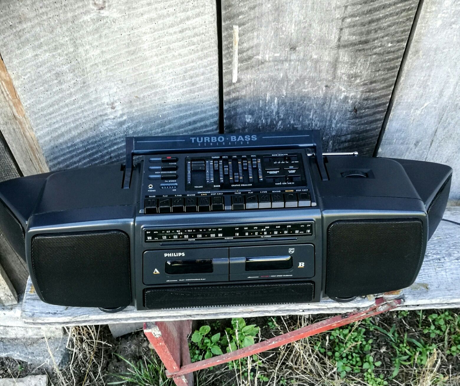 Radiomagnetofon,Wieża Philips Turbo Bass