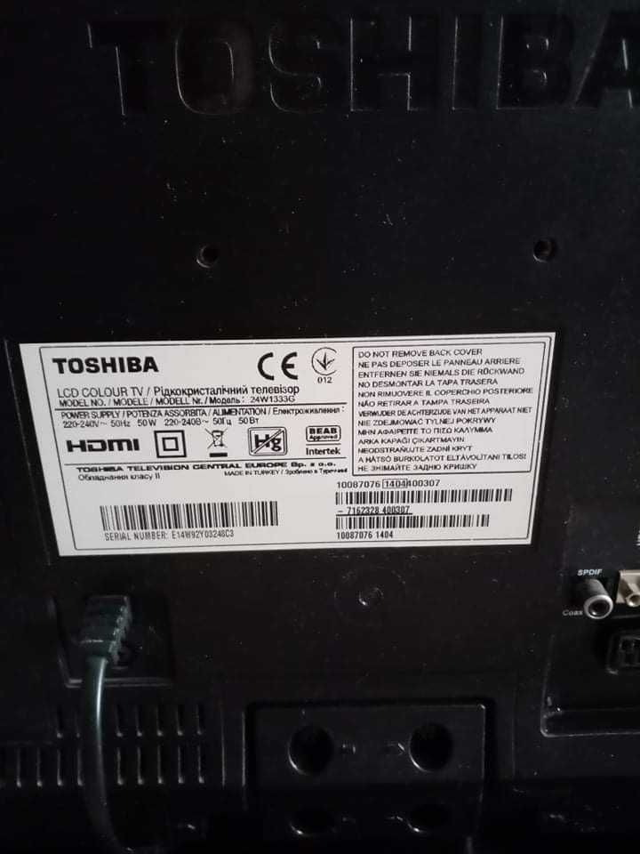 TELEWIZOR TOSHIBA 24W1333G, W dobrym stanie, używany!!!