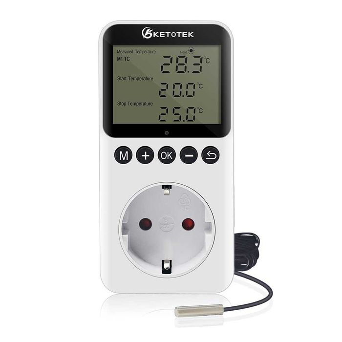 Nowy termostat / termoregulator /podgrzewacz /gniazdko/KETOTEK !A1210!